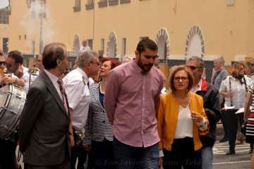 Misa, procesión y desfile de ganado en La Pardilla (Foto Francisco Javier Santana)